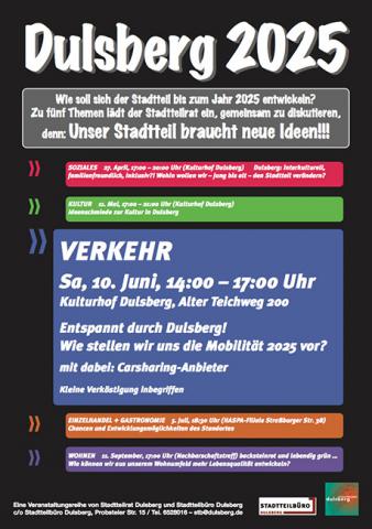 Plakat "Leitlinien Dulsberg 2025"