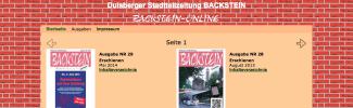 Stadtteilzeitschrift Backstein